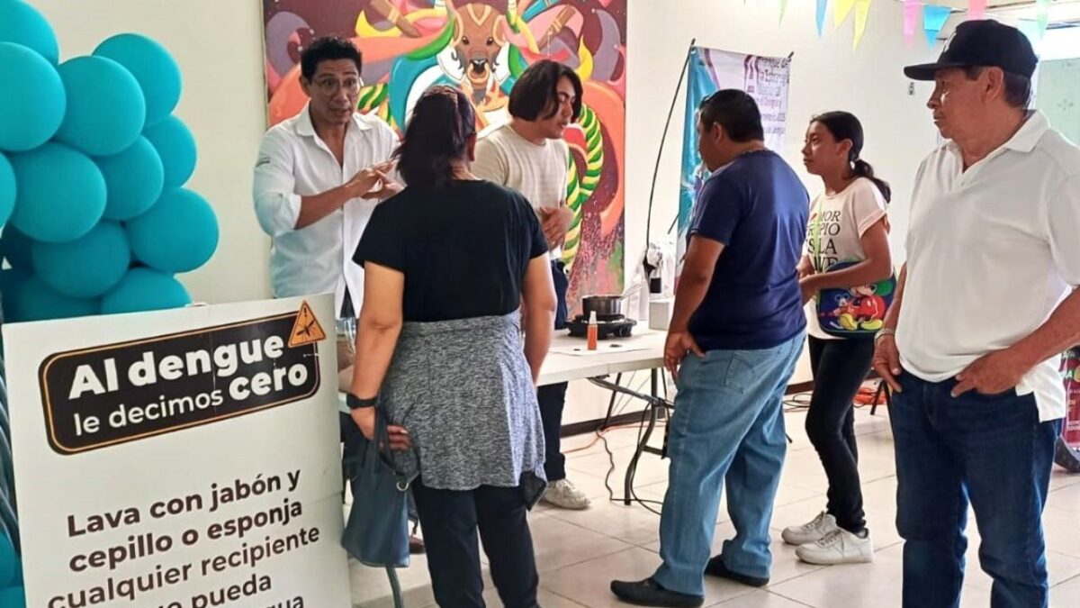 Exhortan a la población de Campeche no bajar la guardia en las medidas preventivas y mantener el patio limpio.