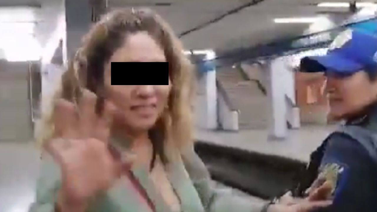Captan a trabajadora del Metro presuntamente ebria; la detienen y la separan de su cargo.