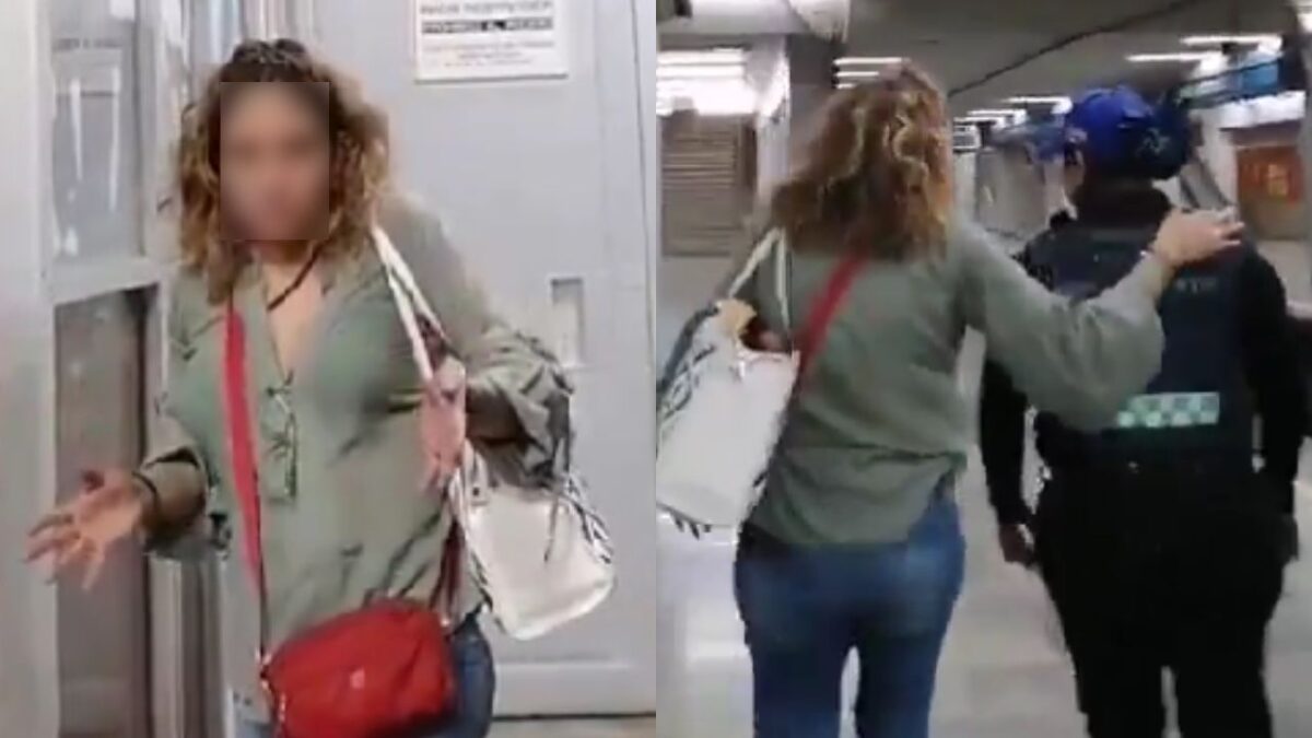 Captan a trabajadora del Metro presuntamente ebria; la detienen y la separan de su cargo.