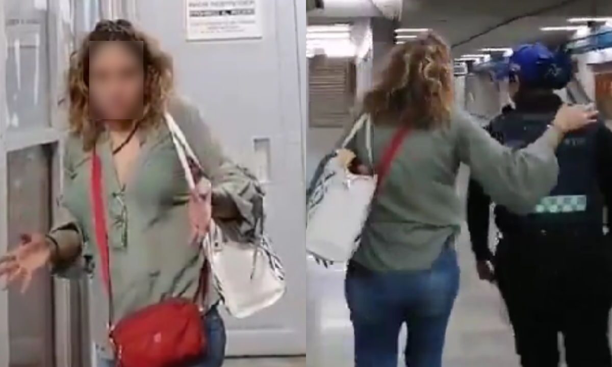 Captan a trabajadora del Metro presuntamente ebria; la detienen y la separan de su cargo.