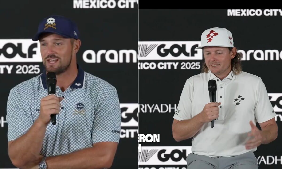 Bryson DeChambeau y Cameron Smith alistan un duelo puntual por el triunfo individual, que se definirá el domingo con los 18 hoyos restantes.