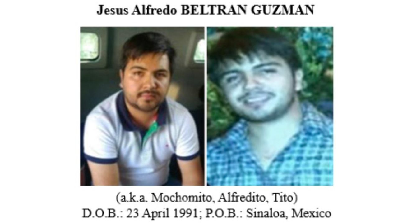 El Departamento del Tesoro de EU incluyó en su "lista negra" a Jesús Alfredo Beltrán, alias "El Mochomito", sobrino de "El Chapo" Guzmán.
