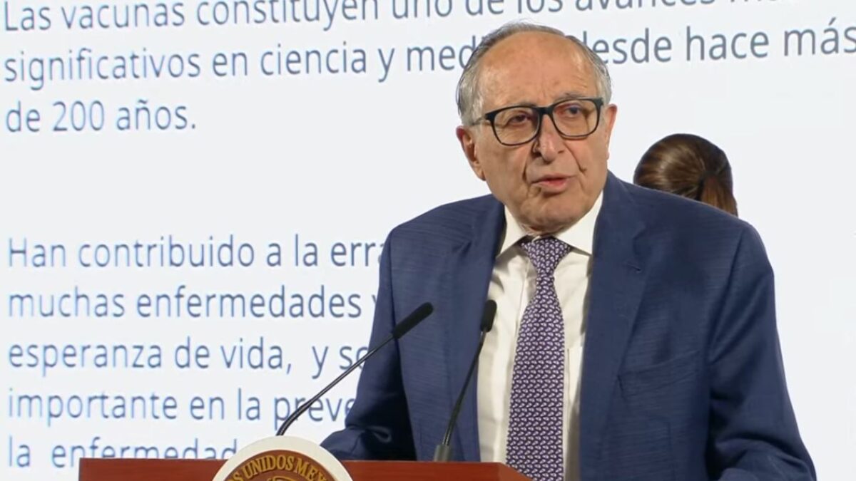 Primera Semana Nacional de Vacunación del 26 de abril al 3 de mayo.