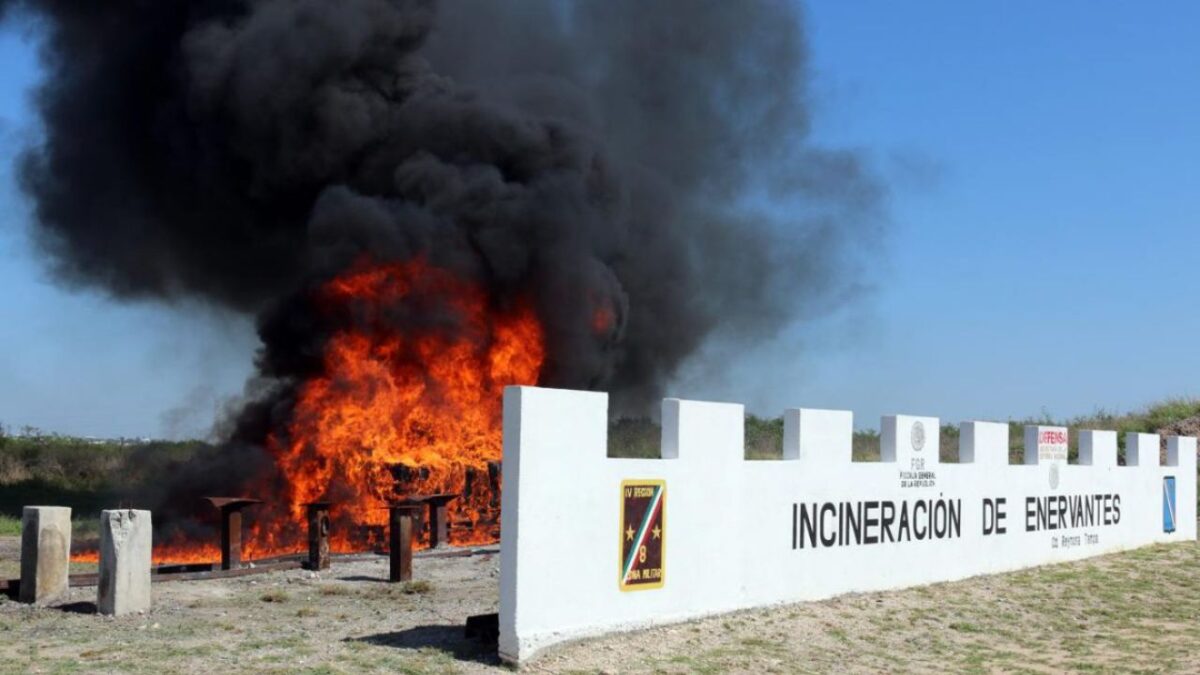 La Fiscalía General de la República (FGR), llevó a cabo en Reynosa, Tamaulipas la incineración de diversos narcóticos, en coordinación con elementos de la Secretaría de la Defensa Nacional (Defensa).