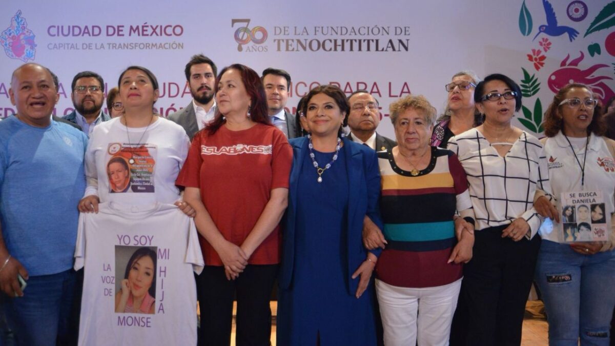 La mandataria capitalina reiteró su compromiso con las familias buscadoras, a quienes aseguró que no estarán solas.