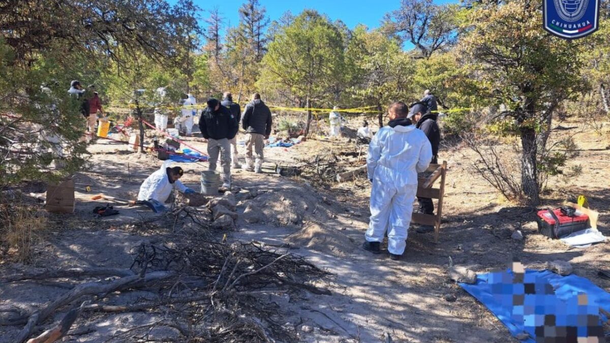En el rancho chihuahuense El Willy descubrieron 19 restos en cuatro días, alertó el activista Adrián LeBarón, van por más fosas.