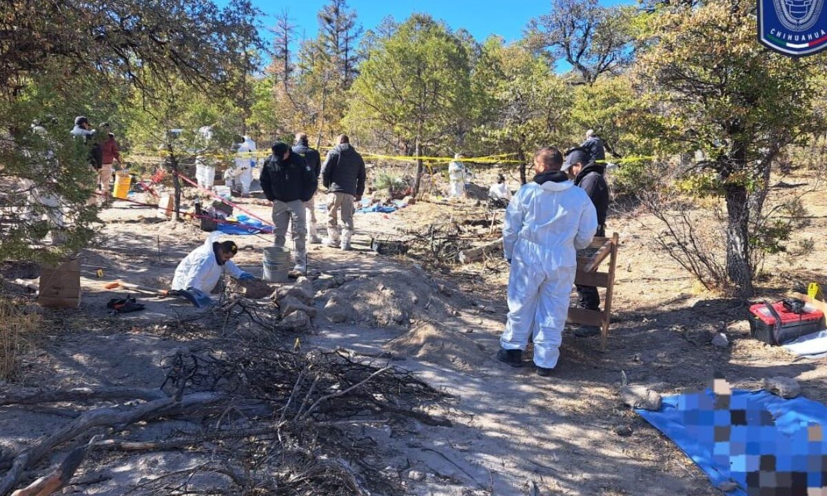 En el rancho chihuahuense El Willy descubrieron 19 restos en cuatro días, alertó el activista Adrián LeBarón, van por más fosas.