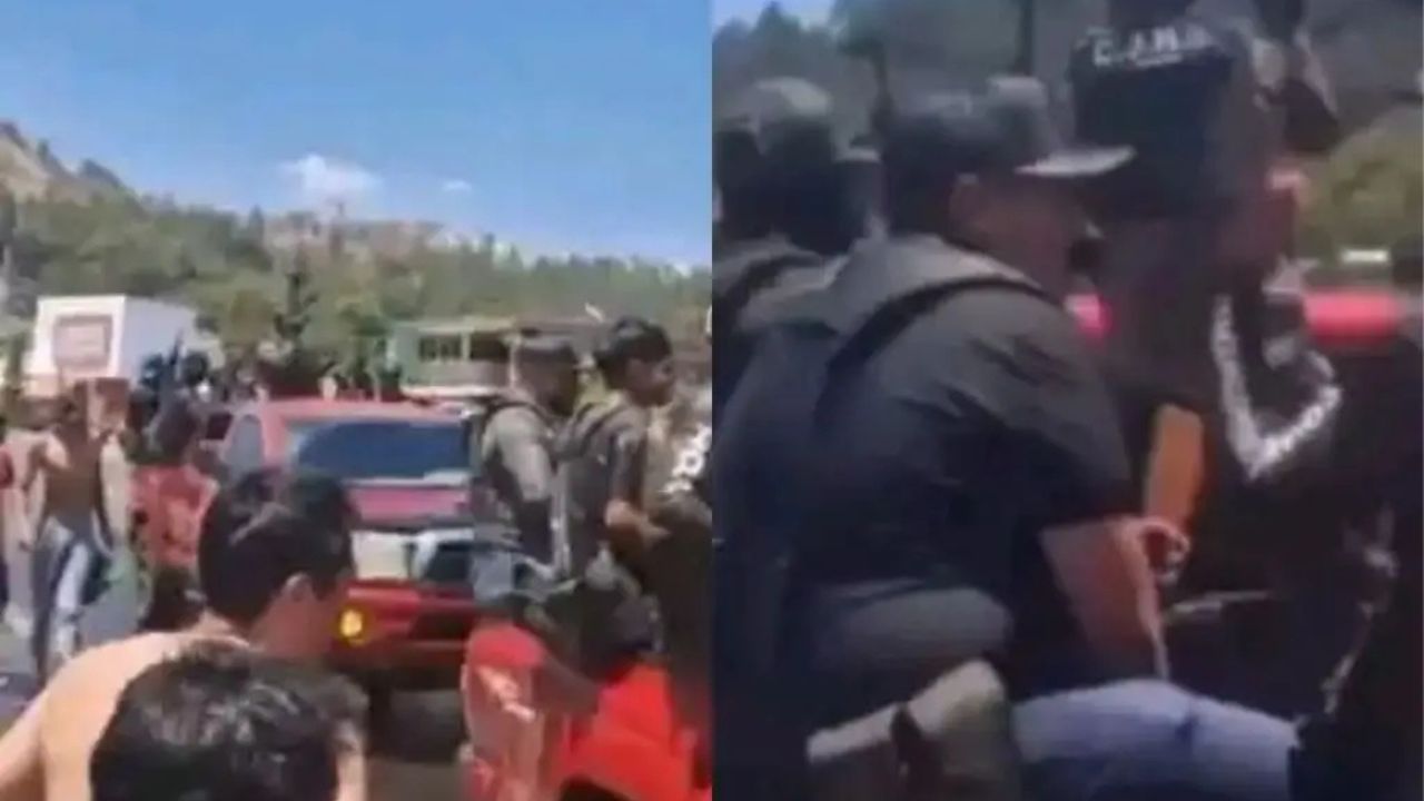 caravana del CJNG en Michoacán