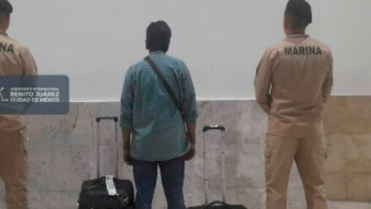 Marina detiene a pasajero con 3.2 kilos de metanfetamina