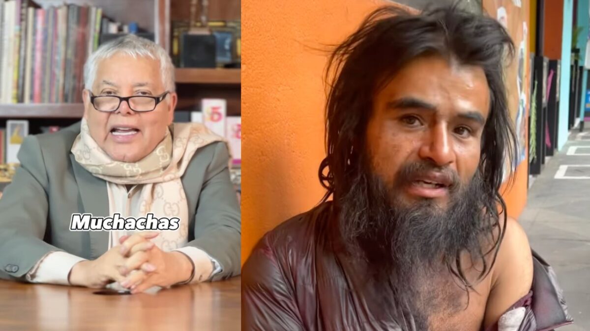 El diseñador Mitzi buscó y encontró a La Diva Indigente, un joven en situación de calle en Zona Rosa para diseñarle un vestido.