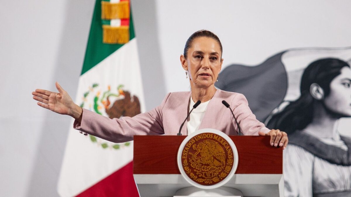 Desde Aguascalientes, la presidenta Claudia Sheinbaum aclara que su Gobierno no ha prohibido los corridos tumbados