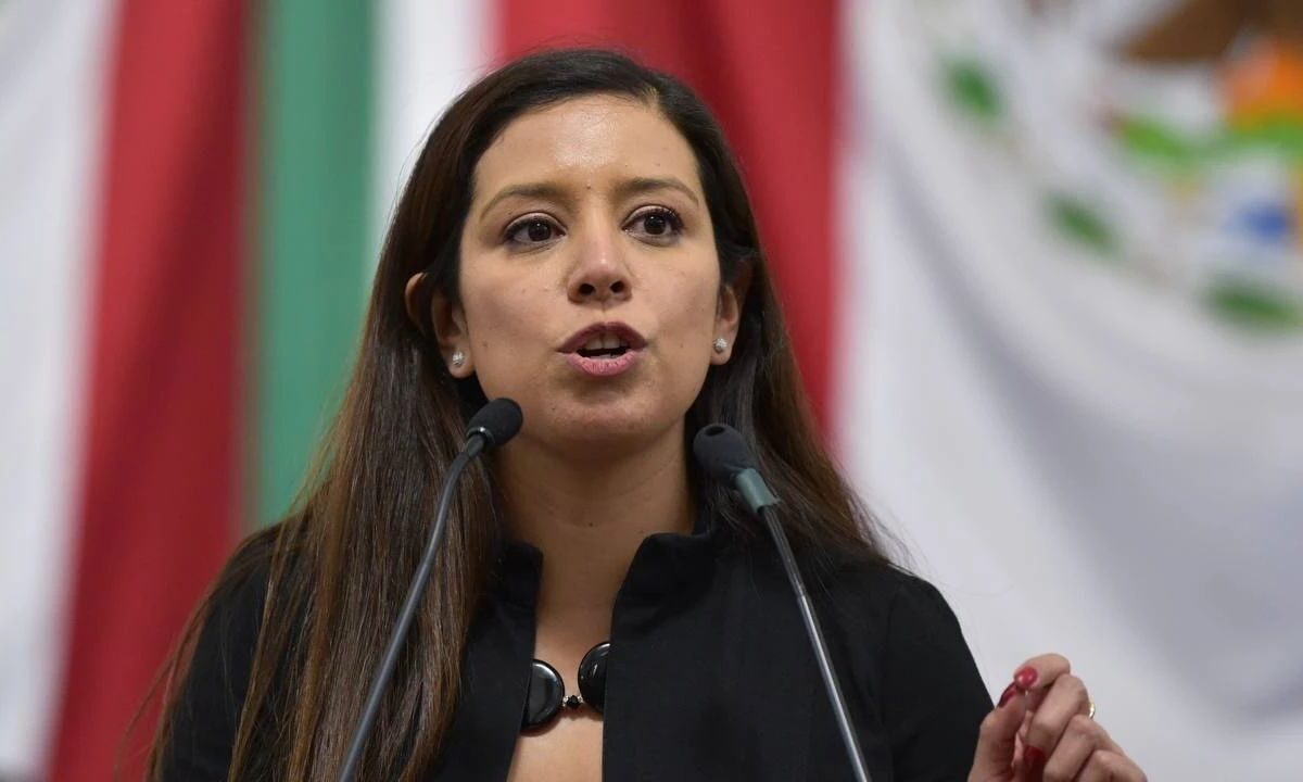 La dirigente del PAN en la CDMX, Luisa Gutiérrez