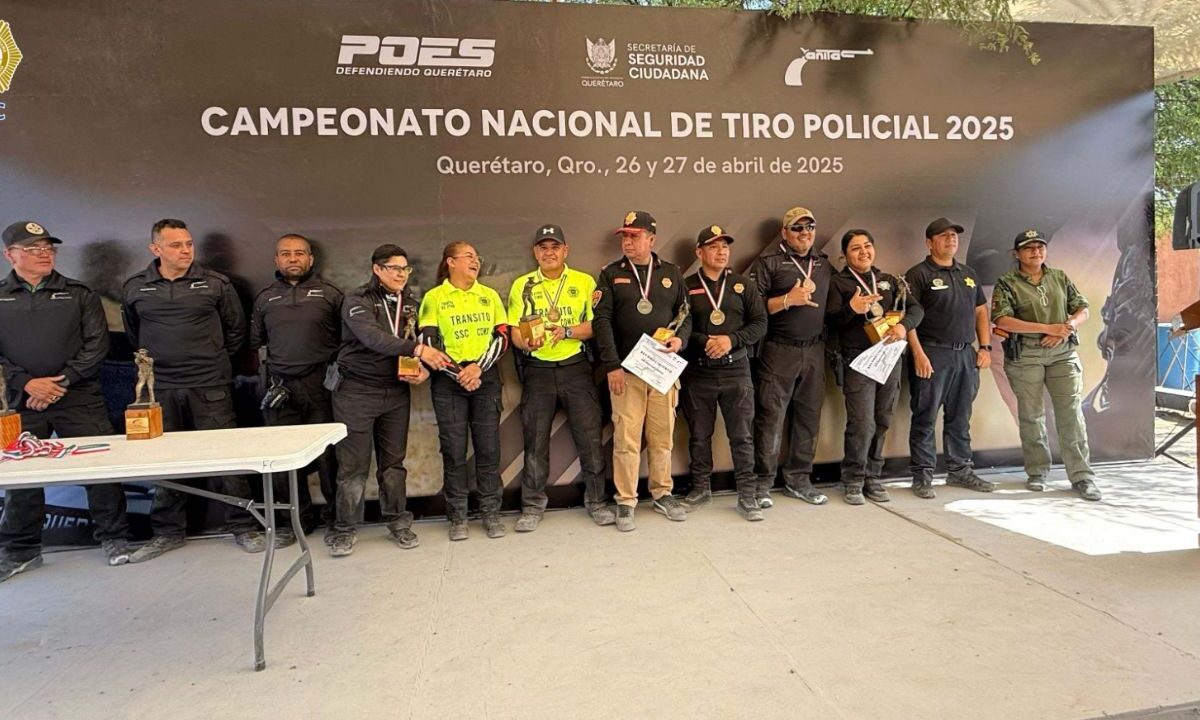 Dos elementos de la SSC alcanzaron los primeros lugares en el Torneo Nacional de Tiro Policial 2025.