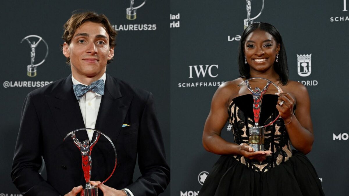 Simone Biles, Mondo Duplantis y Lamine Yamal fueron algunos de las figuras reconocidas en la ceremonia que se realizó en España.