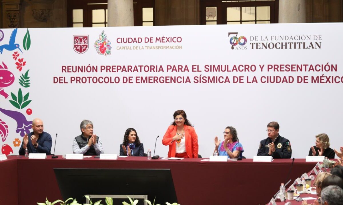 Gobierno de la Ciudad de México presentó el Protocolo de Emergencia Sísmica.