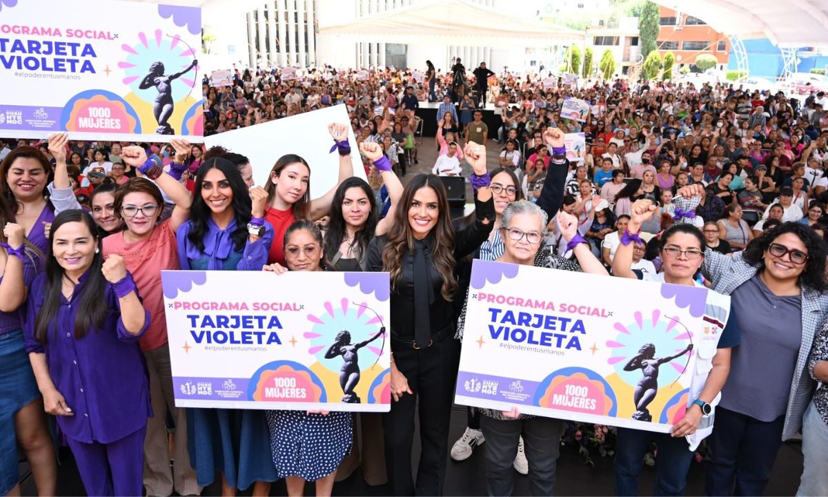 Más de 2 mil 700 mujeres cuidadoras se registraron para solicitar la Tarjeta Violeta 2025.