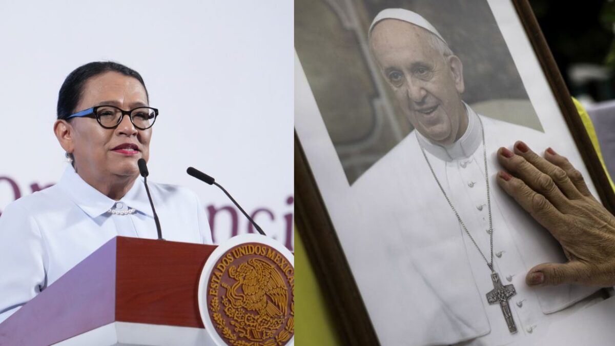 Papa Francisco fue un líder “fuera de serie”: Rosa Icela