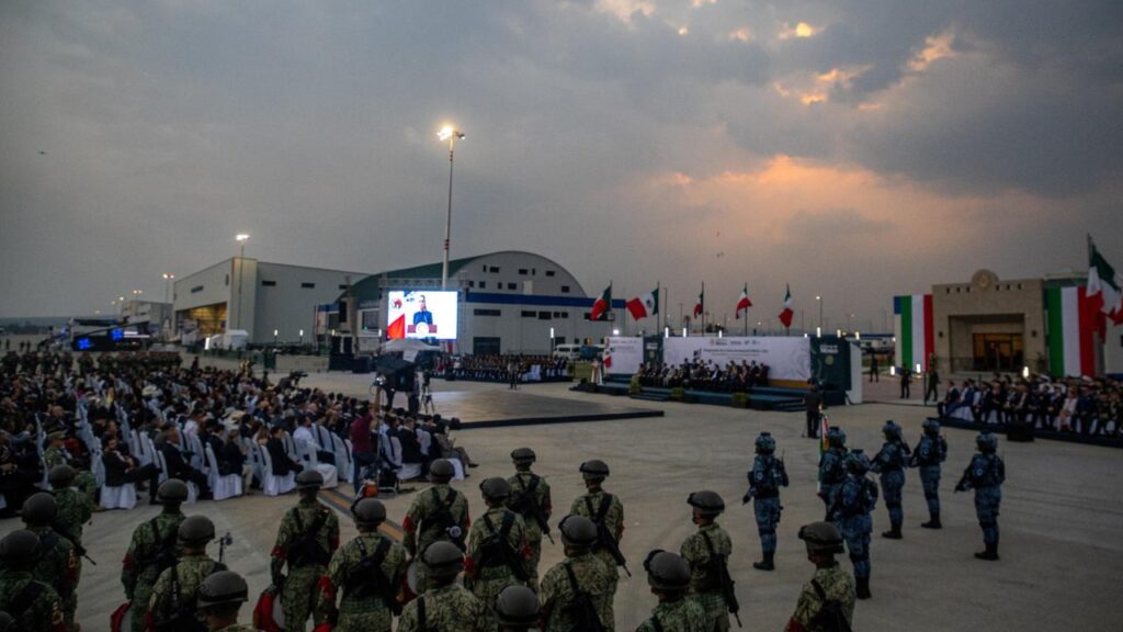 Este martes se inauguró la Feria Aeroespacial 2025 en el AIFA.