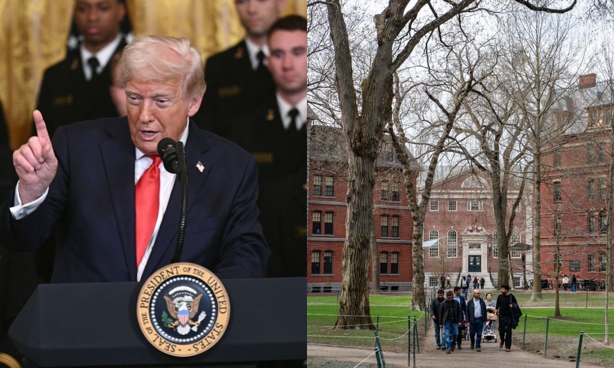 El presidente Donald Trump dijo este miércoles que la prestigiosa universidad de Harvard es un "chiste" y no debería recibir más fondos federales, en un nuevo embate contra los centros de educación superior de élite de Estados Unidos.