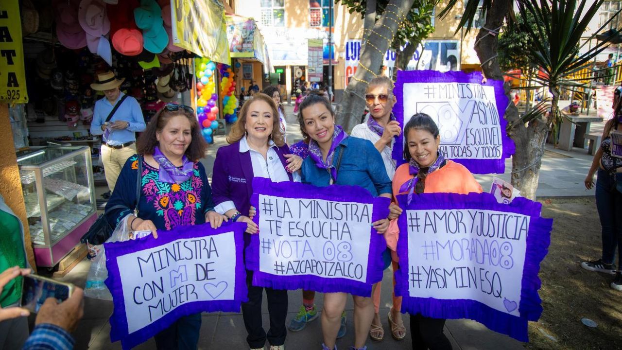 Yasmín Esquivel se comprometió a seguir trabajando para que la justicia esté al servicio del pueblo.