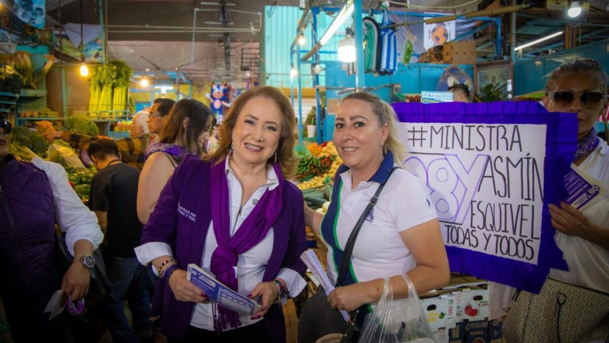 Yasmín Esquivel se comprometió a seguir trabajando para que la justicia esté al servicio del pueblo.