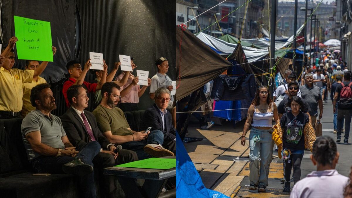 Centro Histórico está secuestrado por la CNTE, comerciantes.