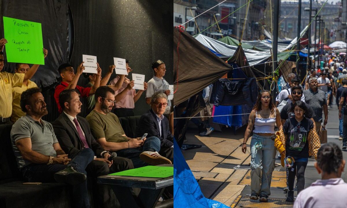 Centro Histórico está secuestrado por la CNTE, comerciantes.