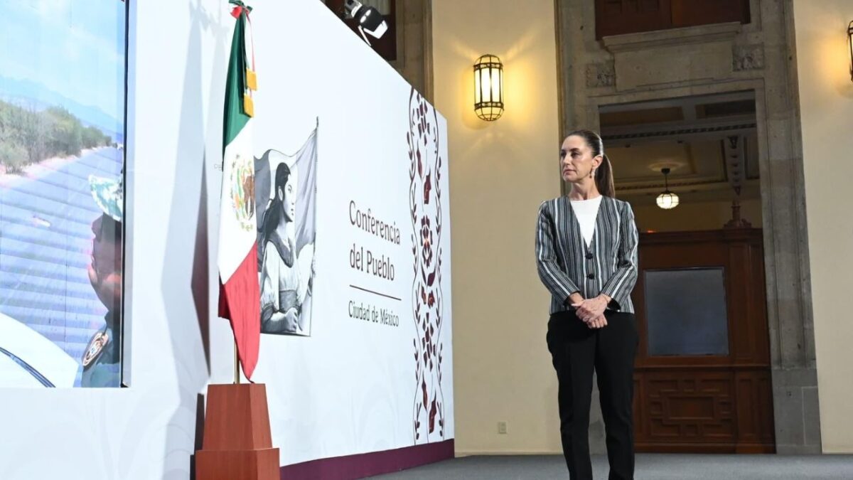 La presidenta de México, Claudia Sheinbaum en la conferencia Mañanera