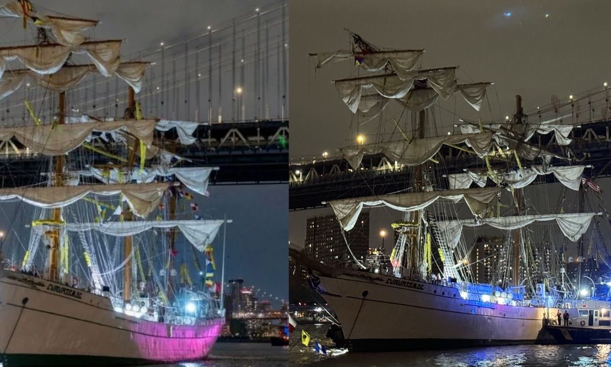 El buque "Cuauhtémoc" solicitó en 3 ocasiones el apoyo de remolcadores antes de chocar con el puente de Brooklyn, Nueva York.