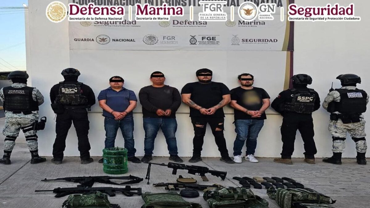 Detienen a Moisés Bernabé "N" alias "Berna" y/o "Chupón" , Noe "N" alias "Pinpon", Jesús Iván "N" ; Luis Alberto "N" .