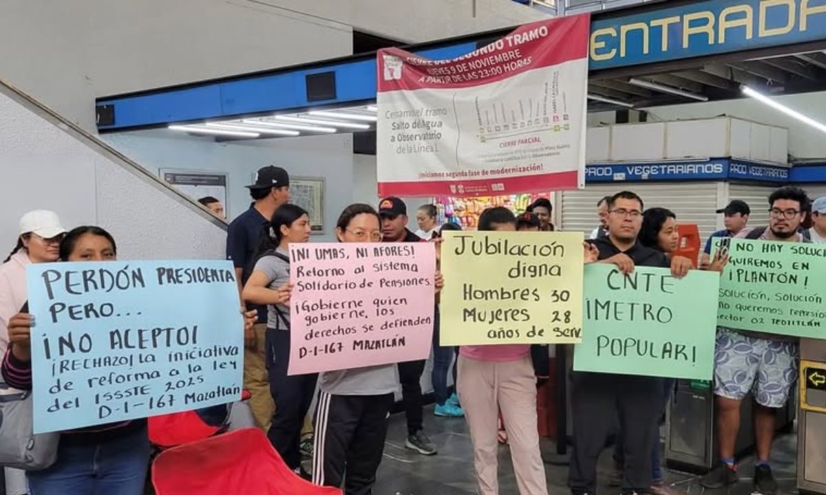 CNTE aplica "Metro Popular" en la CDMX
