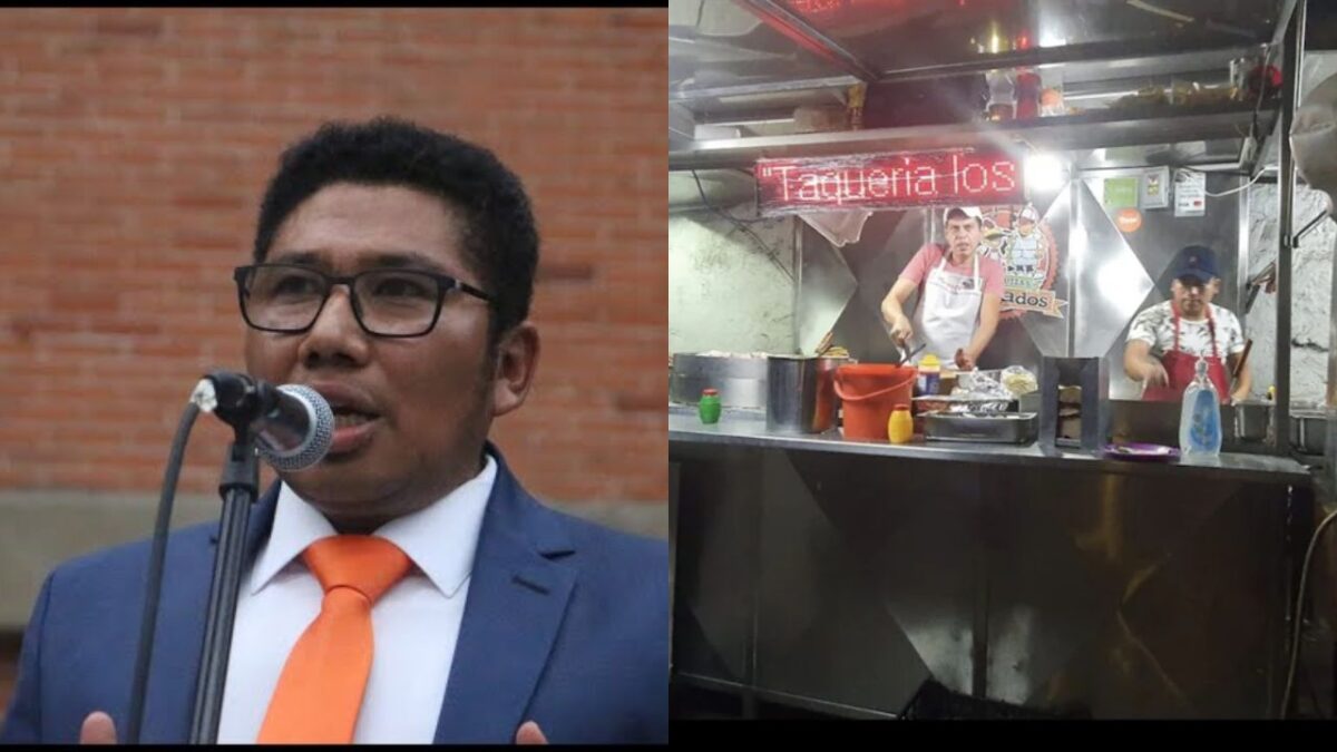 Diputado Gildardo Pérez de MC, legisló en un local de tacos de Veracruz