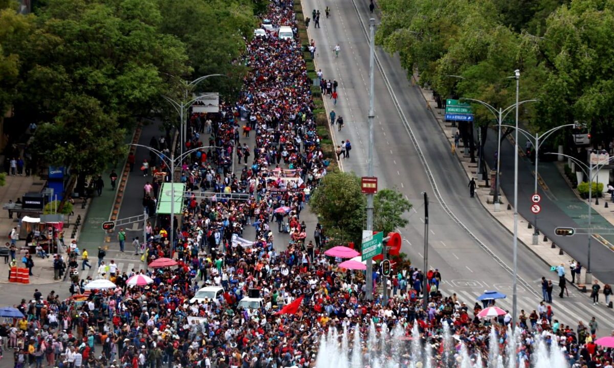 CNTE-Oaxaca acordó levantar el plantón en el Zócalo de la CDMX.