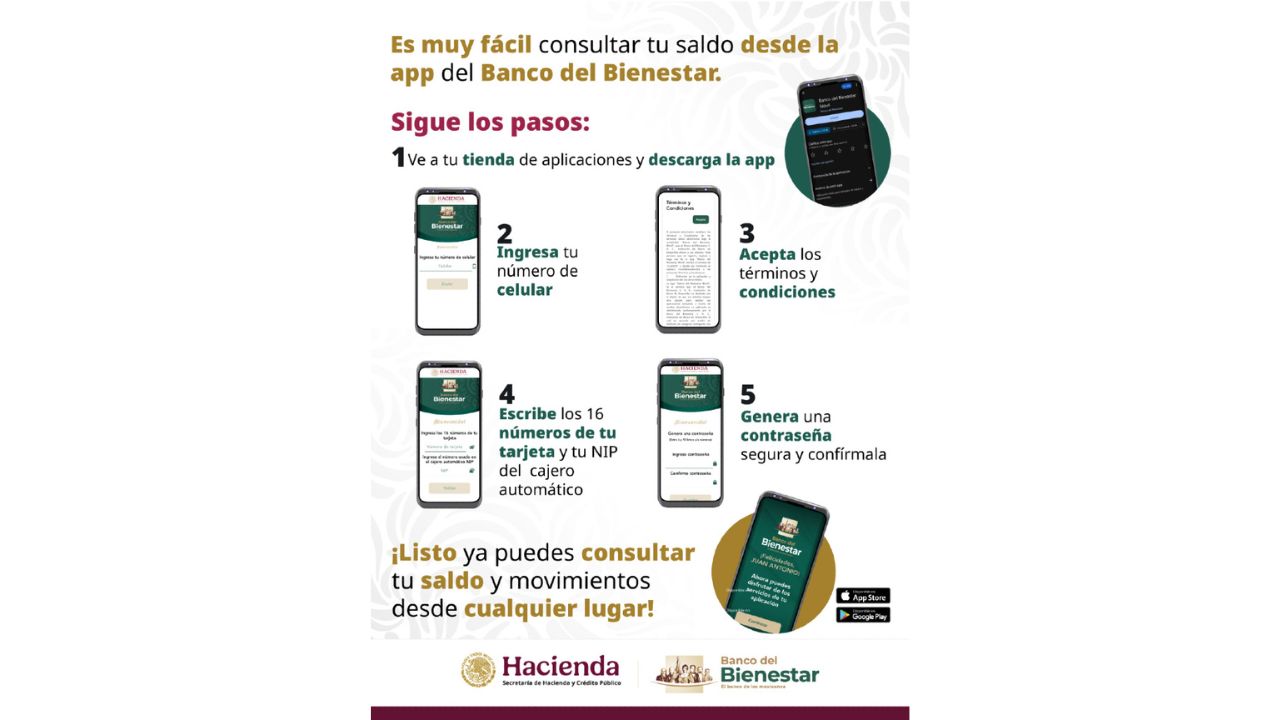 ¿Cómo consultar tu saldo desde la App del Banco del Bienestar?