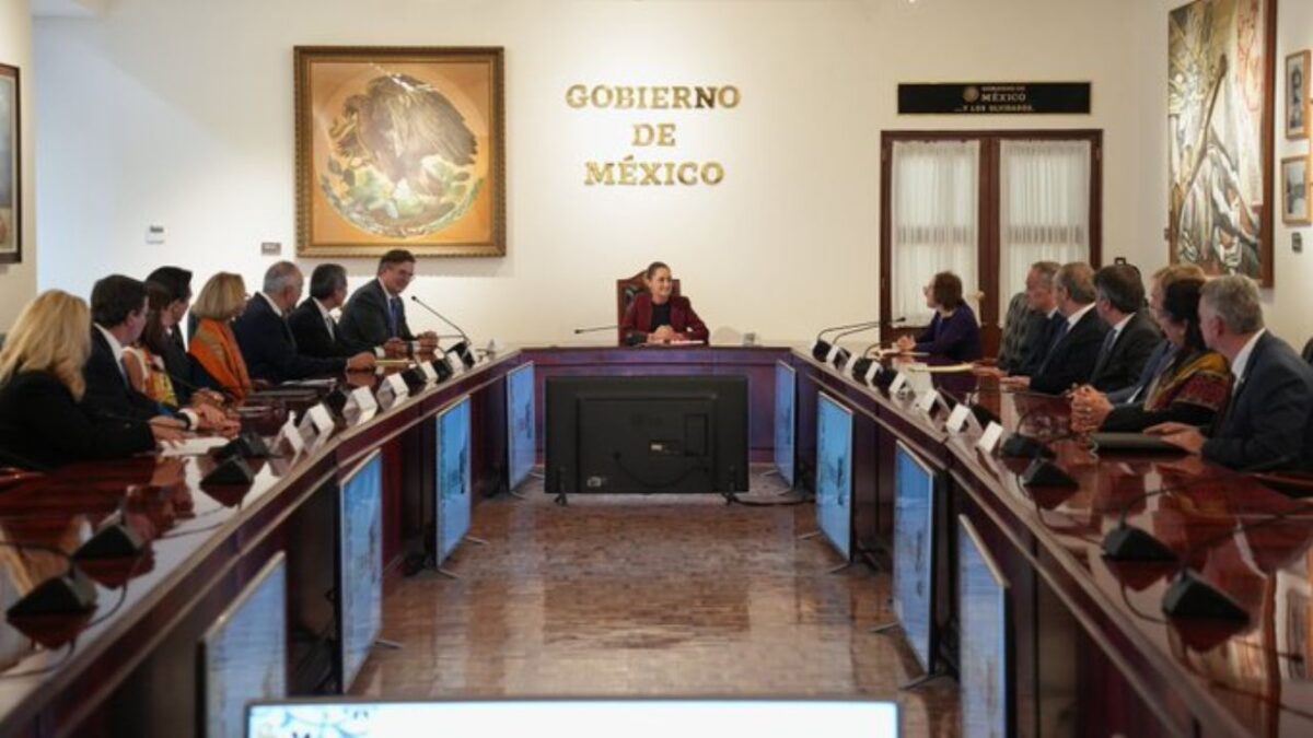 La presidenta Claudia Sheinbaum se reunió con empresarios latinoamericanos.