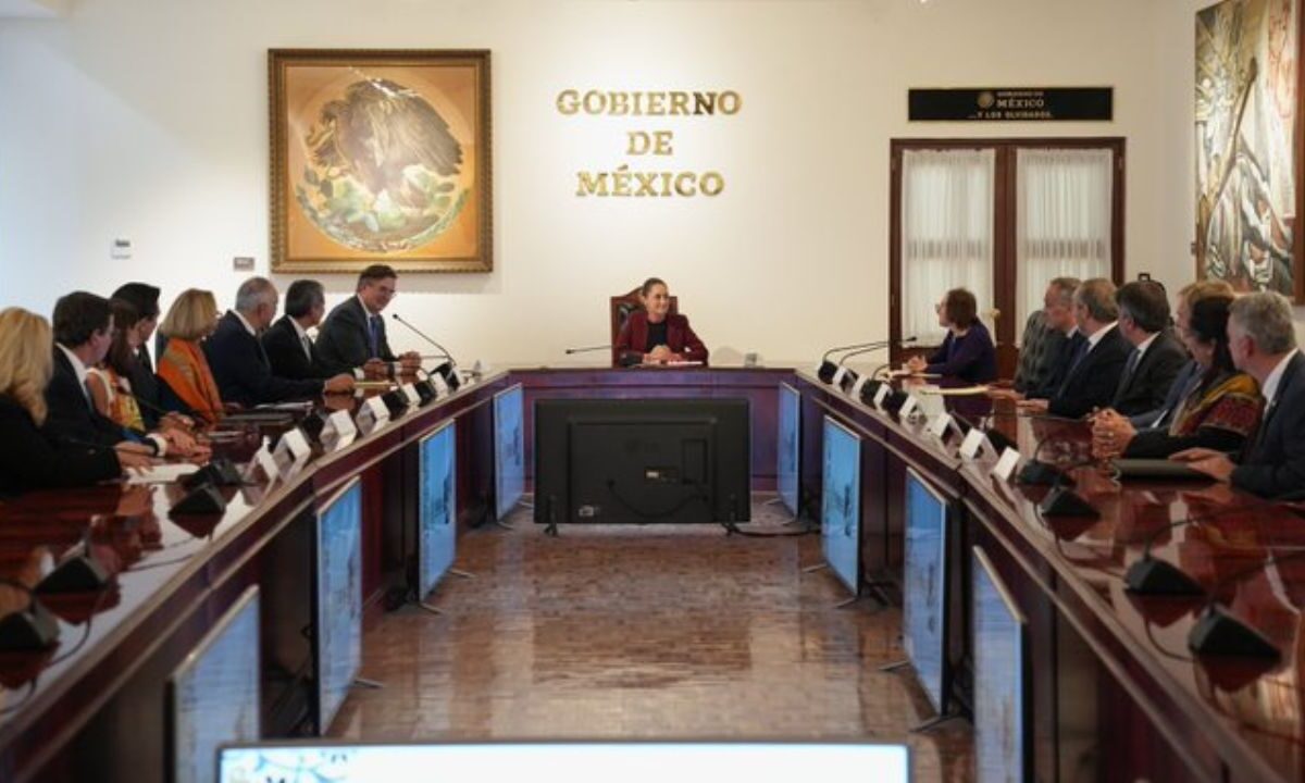 La presidenta Claudia Sheinbaum se reunió con empresarios latinoamericanos.