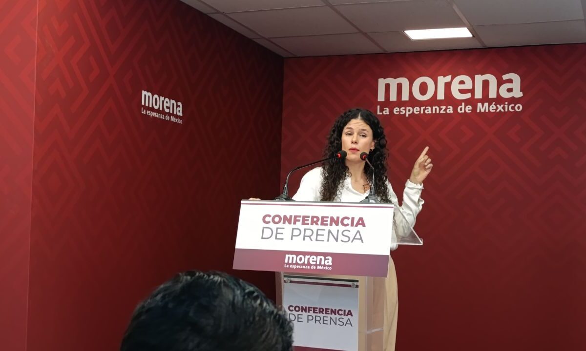 Este miércoles, tras 7 meses de asumira dirigencia de Morena, Luisa María Alcalde ofrece su primera conferencia de prensa.