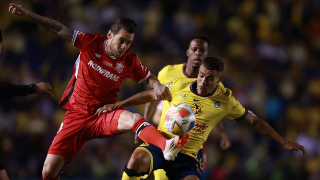 Duelo de ida de la final de la Liga MX entre América y Toluca quedan sin goles.