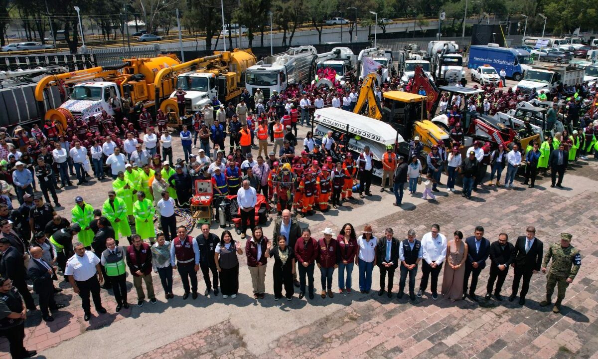 El gobierno de la CDMX arrancó con el Plan Tlaloque para atender las emergencias por la temporada de lluvias en todas las alcaldías.