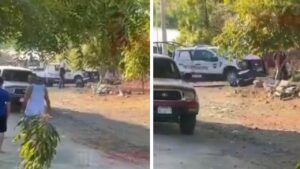 Elementos de la policía municipal sufrieron un ataque a balazos.