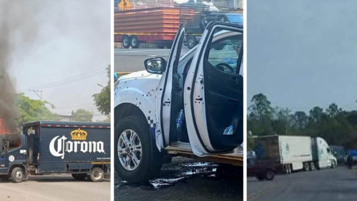 Un ataque armado en Tierra Caliente deja 2 muertos, 6 autos quemados y un herido.