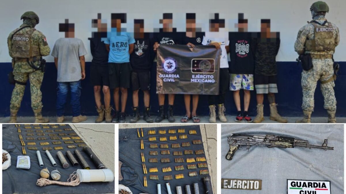 En un despliegue operativo en Tierra Caliente, Michoacán, detuvieron a nueve hombres de origen extranjero presuntos integrantes del CJNG.