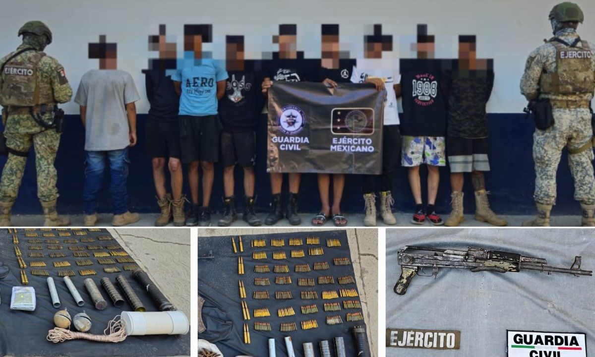 En un despliegue operativo en Tierra Caliente, Michoacán, detuvieron a nueve hombres de origen extranjero presuntos integrantes del CJNG.