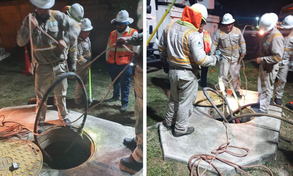 CFE restablece y garantiza suministro de energía en localidades del estado de Tabasco.