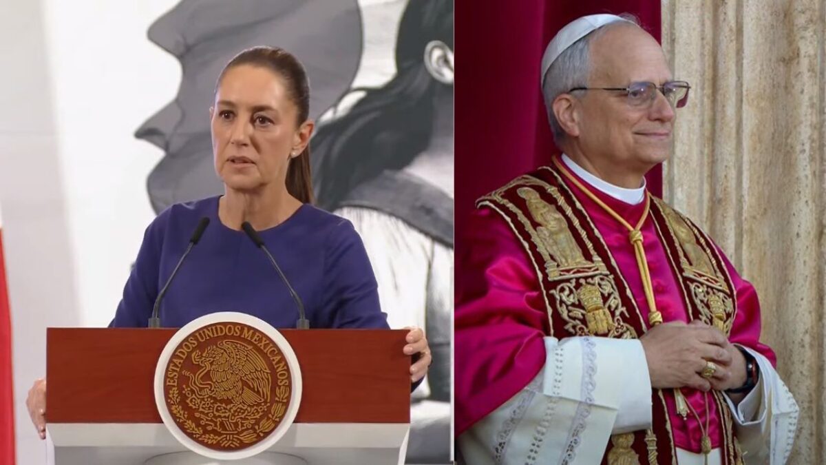 Claudia Sheinbaum celebra el nombramiento del Papa León XIV