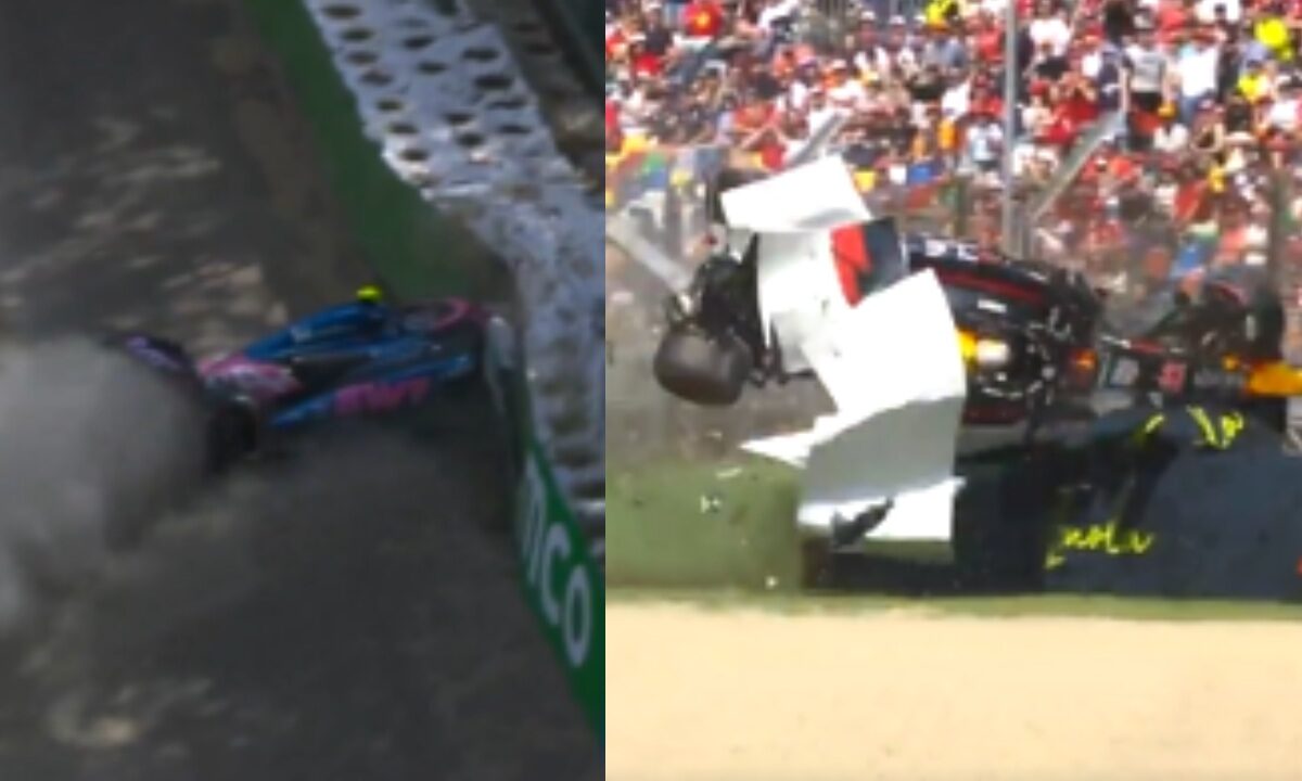Colapinto y Tsunoda sufrieron aparatosos accidentes en el GP de Emilia-Romagna de este sábado.
