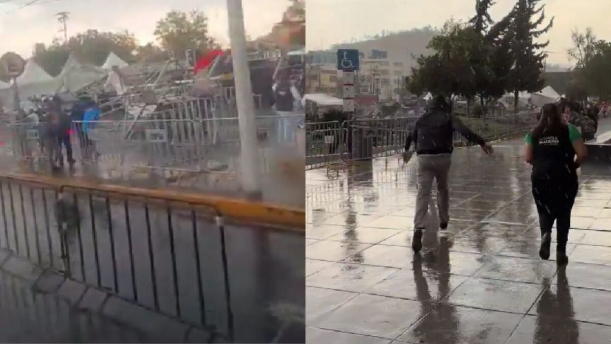 Reportan caída de parte del escenario donde se presentarían "Las Grandiosas" en la GAM.