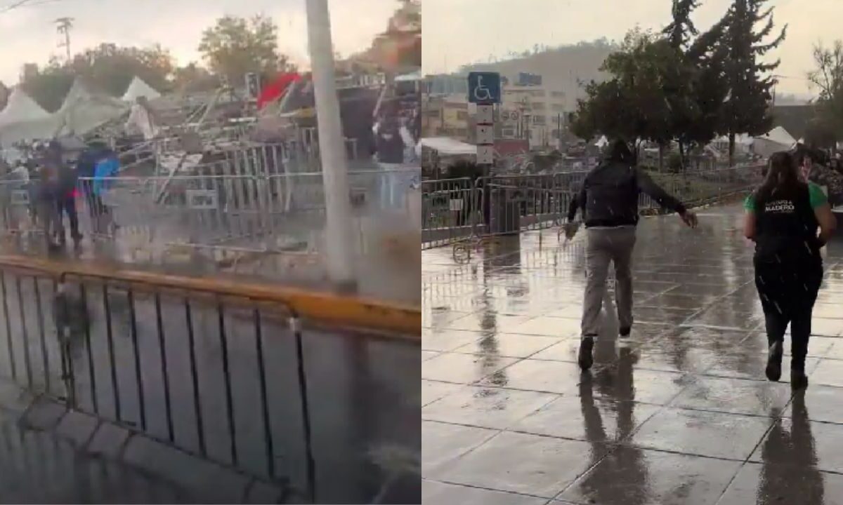 Reportan caída de parte del escenario donde se presentarían "Las Grandiosas" en la GAM.