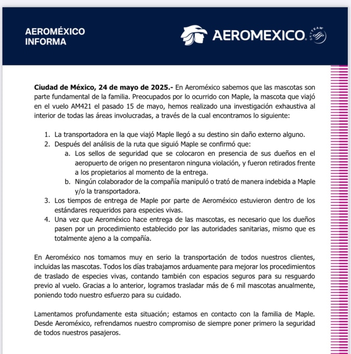 Foto: Aeroméxico