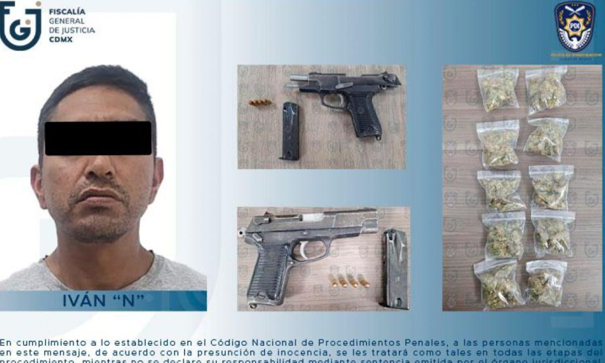 La FGJ de la Ciudad de México informó que detuvo en la alcaldía Iztapalapa a Iván "N", señalado como miembro clave del grupo Los Tanzanios.